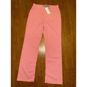 Vintage 90s Escada Pants 42 Pink Straight Leg Bubblegum Stretch Designer